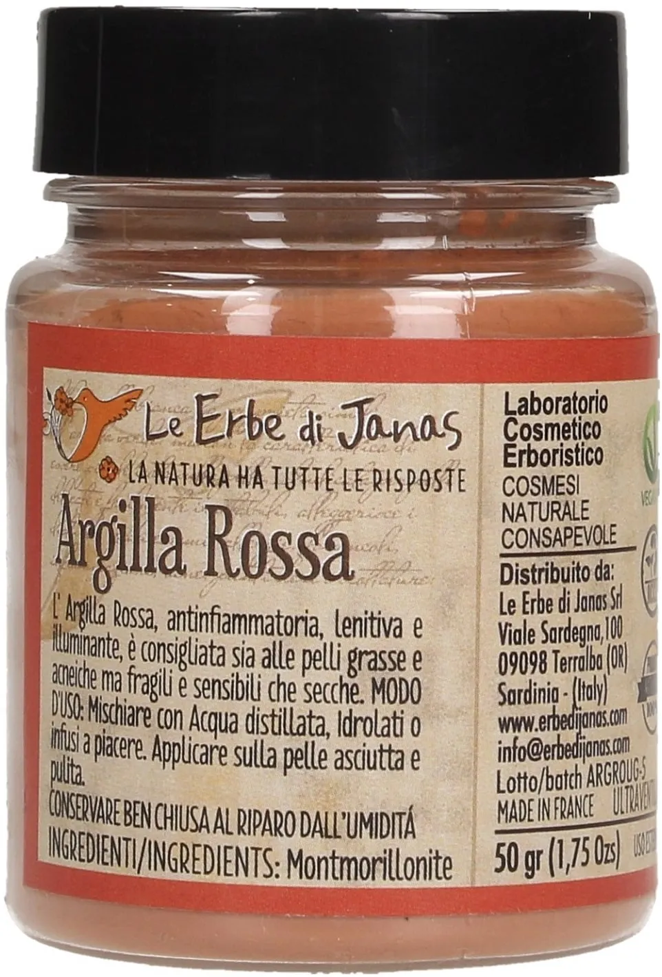 maschera argilla rossa